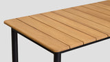 Cambridge Teak Bar Leaner Top Closeup