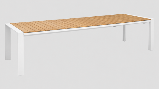 Avon Extension Table White Teak 300