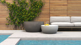 Outdoor Furniture NZ - Blinde Design Circ L2 Coffee Table Bone Installed