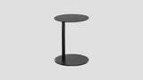 Circular Aluminium Side Table Black