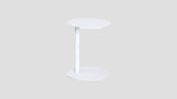 Circular Aluminium Side Table White