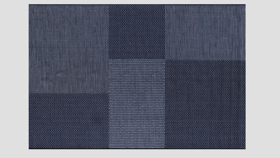 Collingwood Outdoor Rug in Navy colour