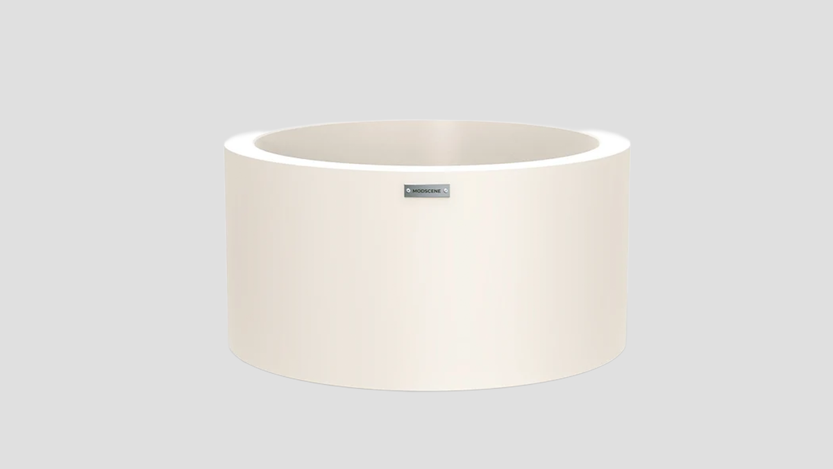 Cylindrus 350 Ivory, 700 x 700 x 350 mm