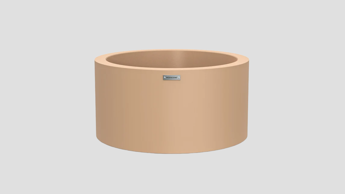 Cylindrus 350 Tan, 700 x 700 x 350 mm