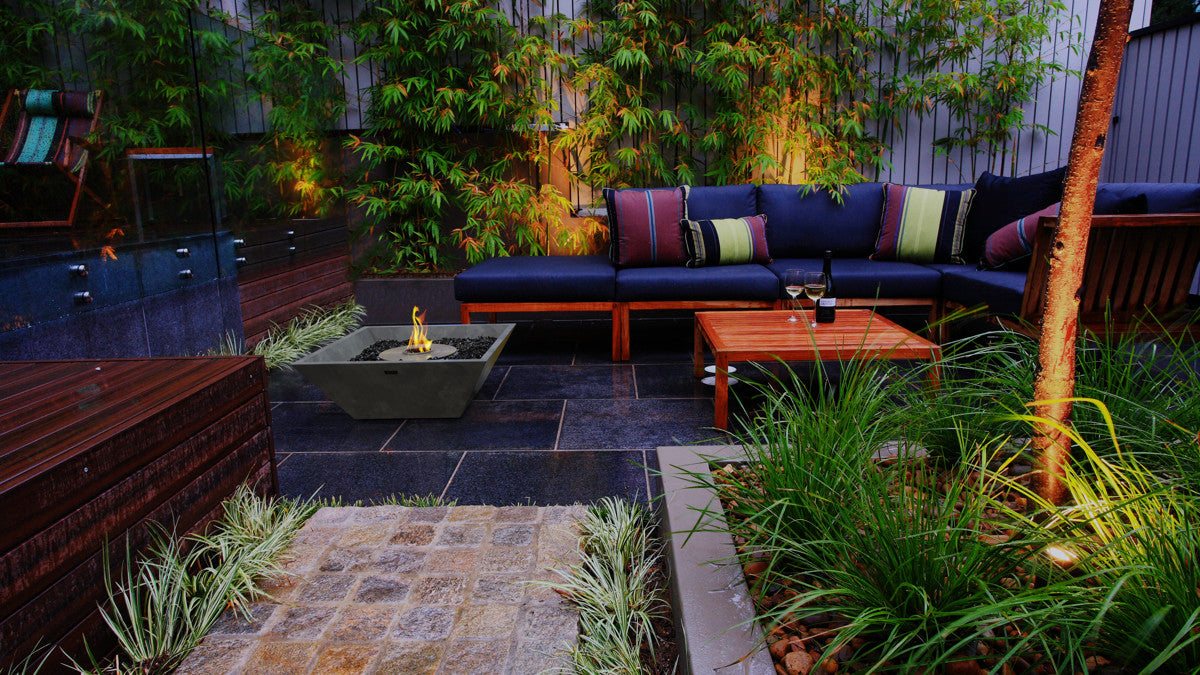 Nova 600 Fire Pit Natural Installed
