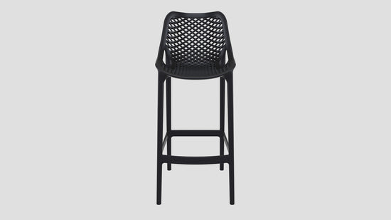 Epsom Bar Stool Black Front