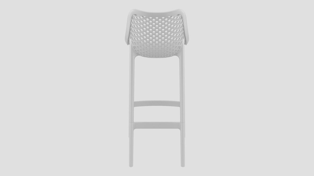 Epsom Bar Stool White Back