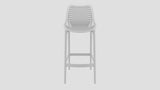 Epsom Bar Stool White Front