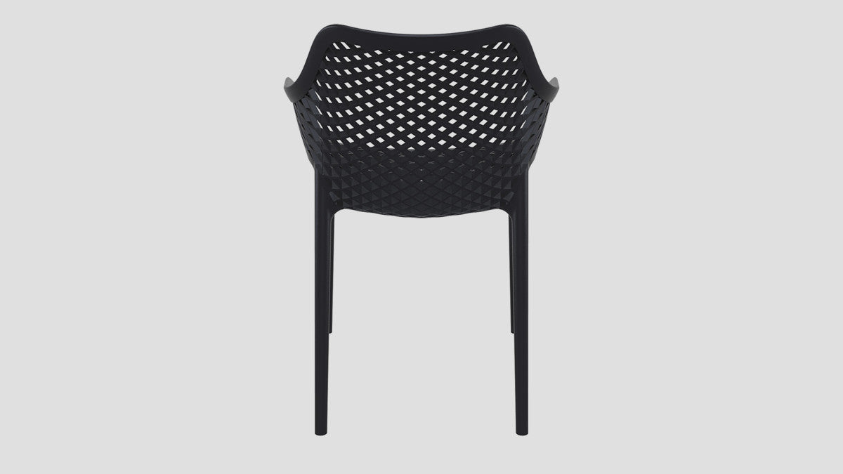 Epsom Dining Arm Chair Black Back