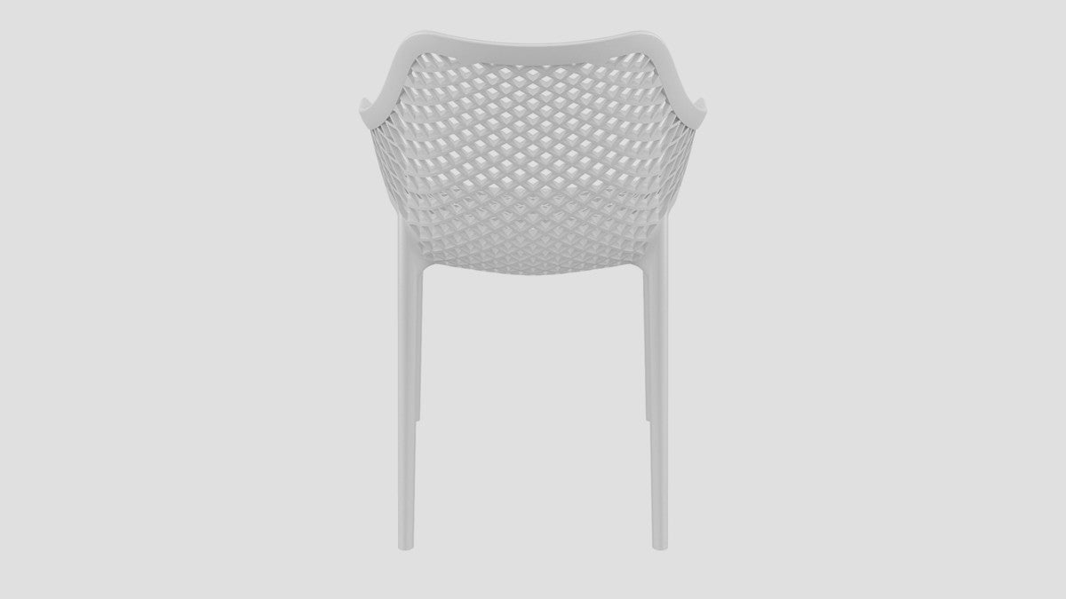 Epsom Dining Arm Chair White Back