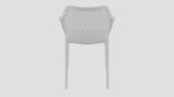 Epsom Dining Arm Chair White Back