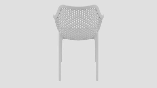 Epsom Dining Arm Chair White Back