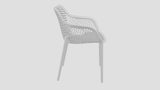 Epsom Dining Arm Chair White Side