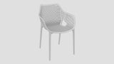 Epsom Dining Arm Chair White