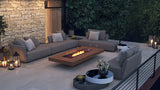 Outdoor Firepit NZ - EcoSmart Gin 90 Low Teak