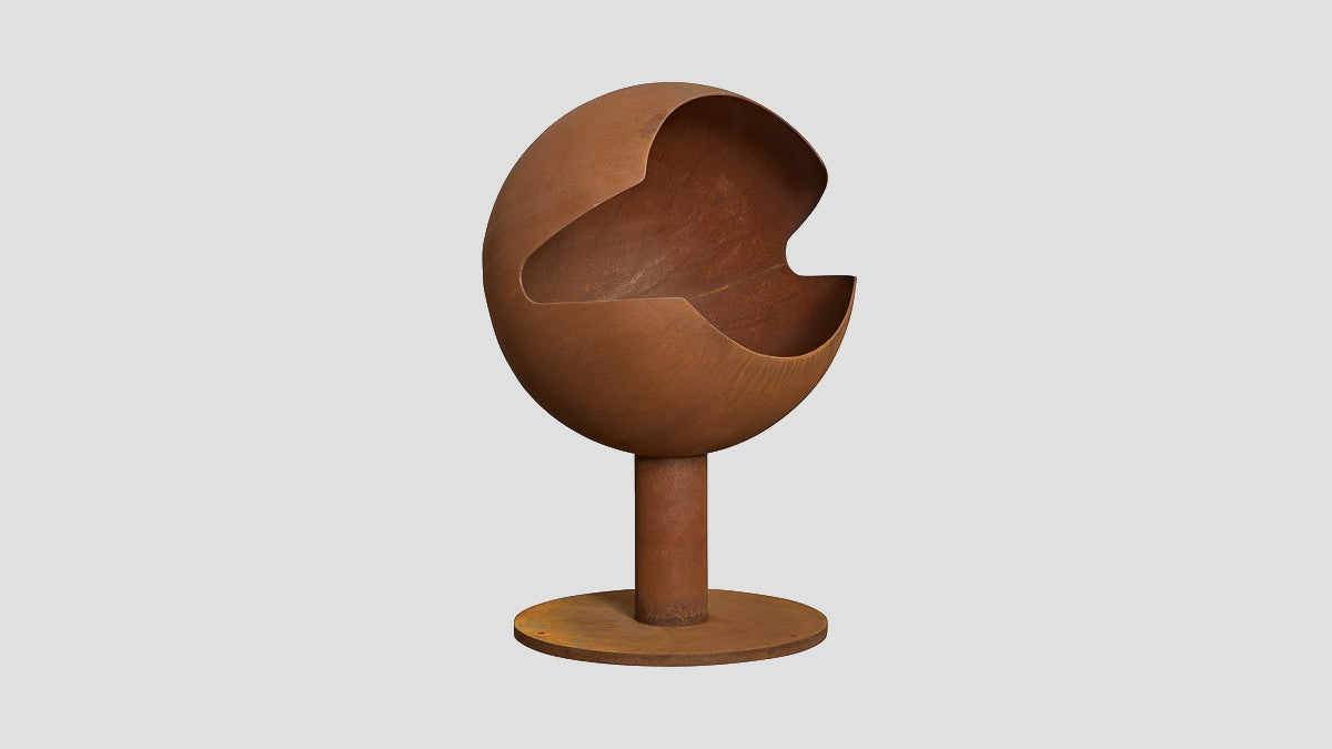 Globe Fireplace Corten Steel