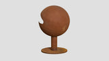 Globe Fireplace Corten Steel Back
