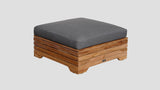 Hahei Ottoman Teak Cast Slate