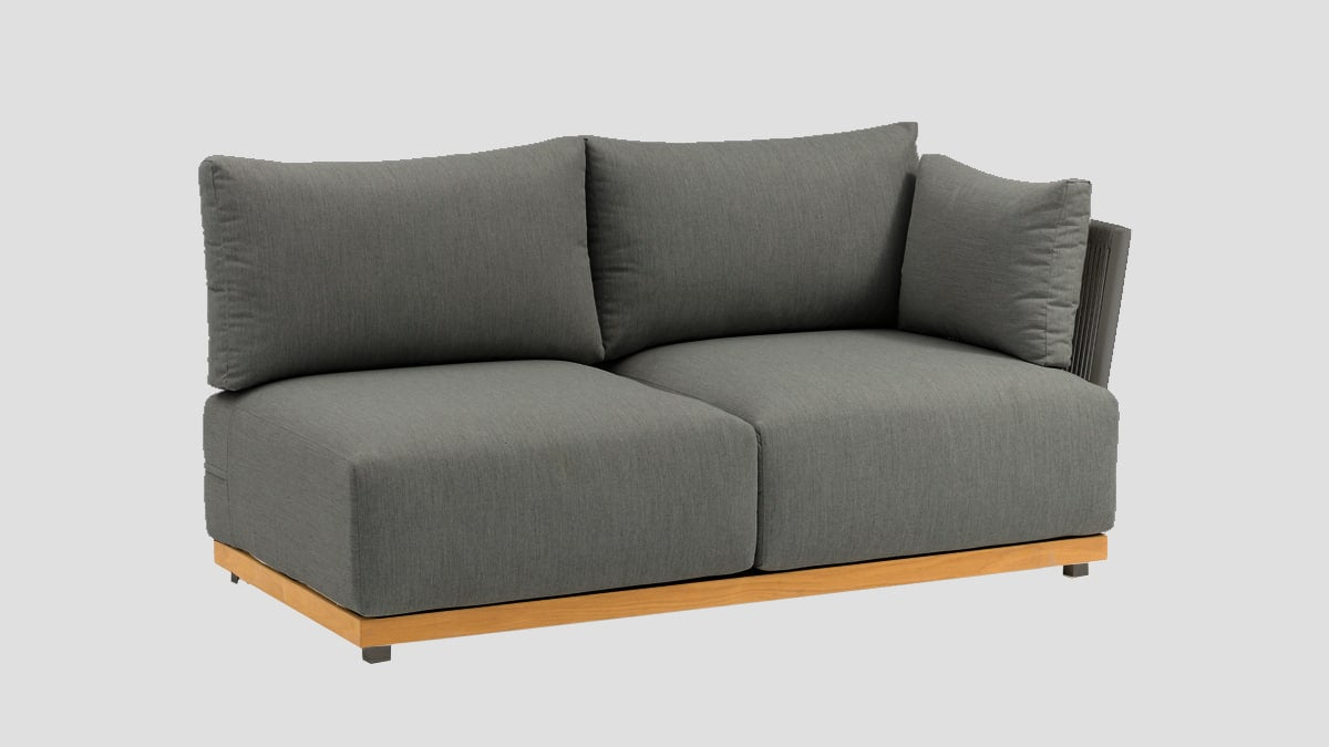 Hamilton Double Left Arm Section — modular sofa sections from Design Concepts NZ