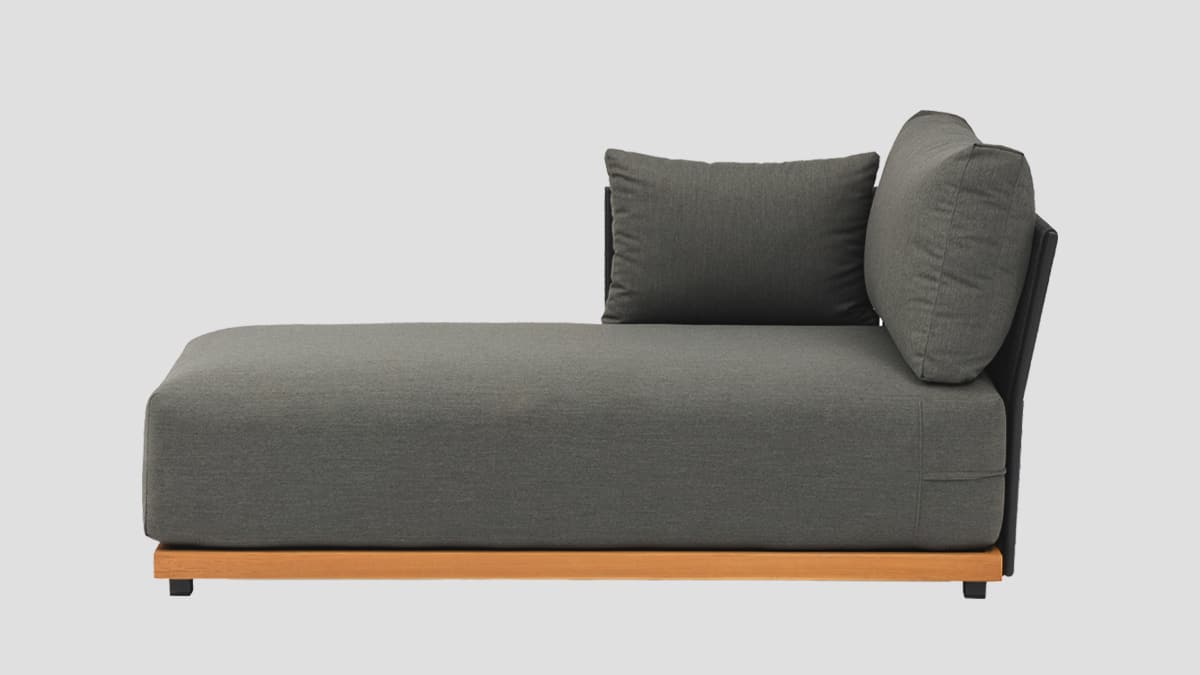 Hamilton Single Chaise Section — modular sofa sections from Design Concepts NZ
