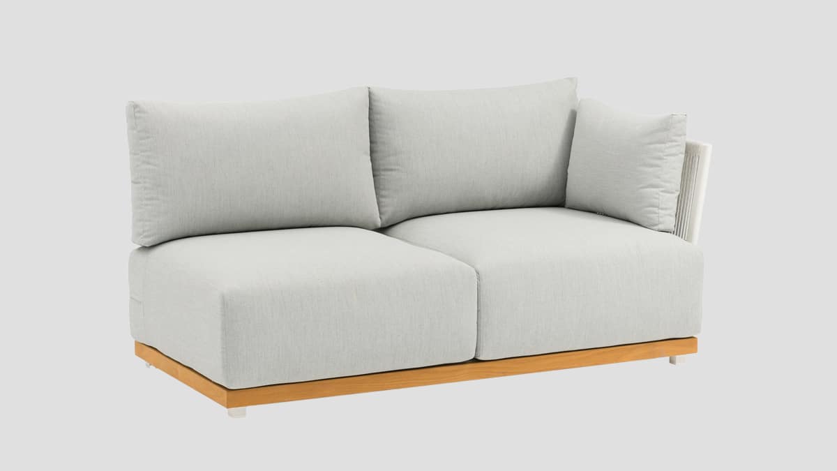 Hamilton Light Grey Double Left Section