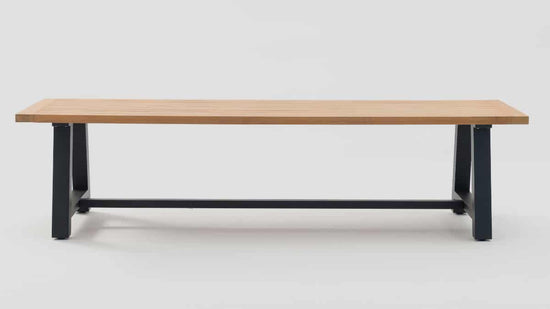 Hampden Teak 3M Dining Table Front