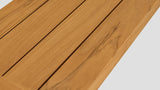 Hampden Teak Bench Closeup