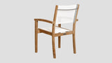 Herne Bay Stackable Chair Teak White Back