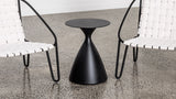 Hourglass Aluminium Side Table Black Furniture