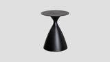 Hourglass Aluminium Side Table Black
