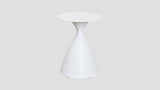 Hourglass Side Table White