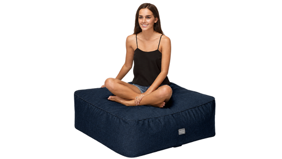 Isla Ottoman Indigo, 950 x 950 x 400 mm