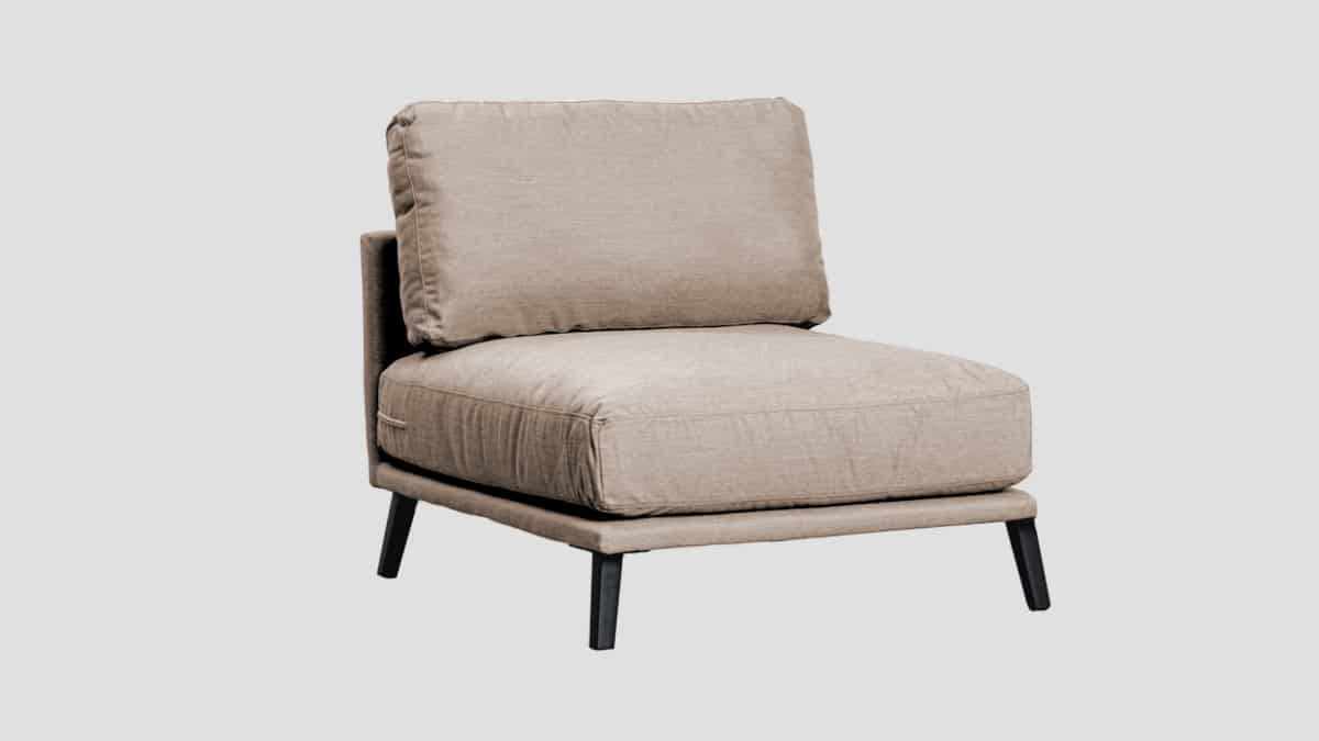 taupe modular outdoor sofa section
