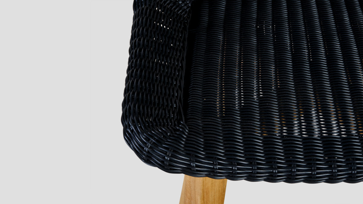 Leigh Bar Stool Black Closeup