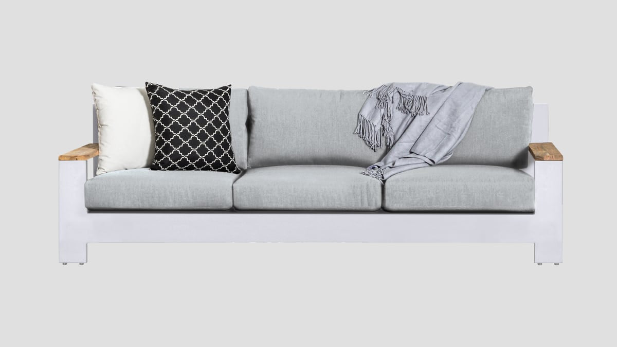 MACKENZIE ALU TRIPLE SOFA