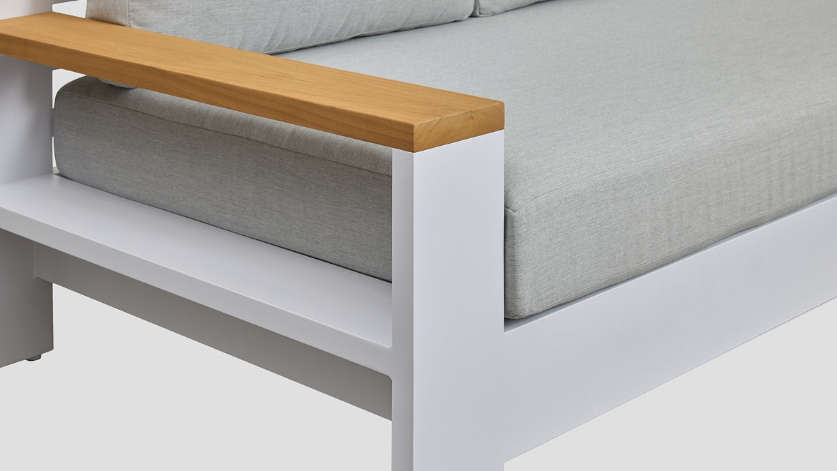 Mackenzie Alu Right Arm Section White Arm