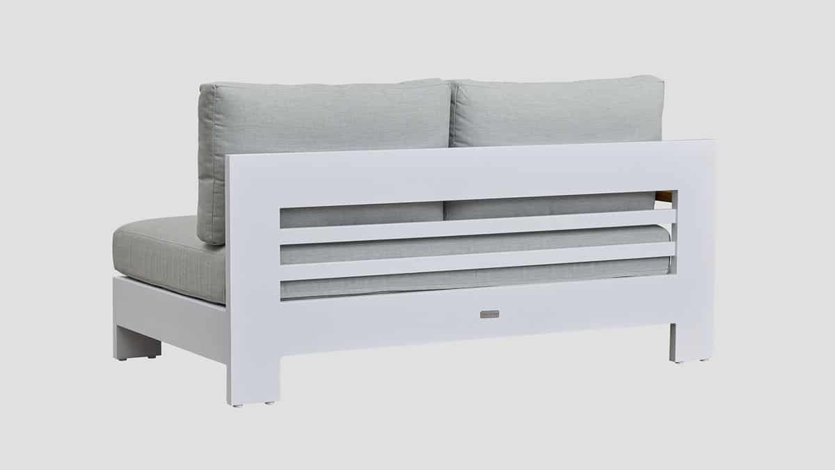Mackenzie Alu Right Arm Section White Rear