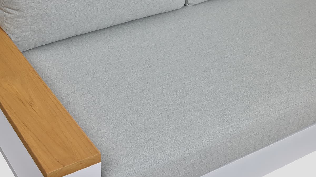 Mackenzie Alu Right Arm Section White Seat
