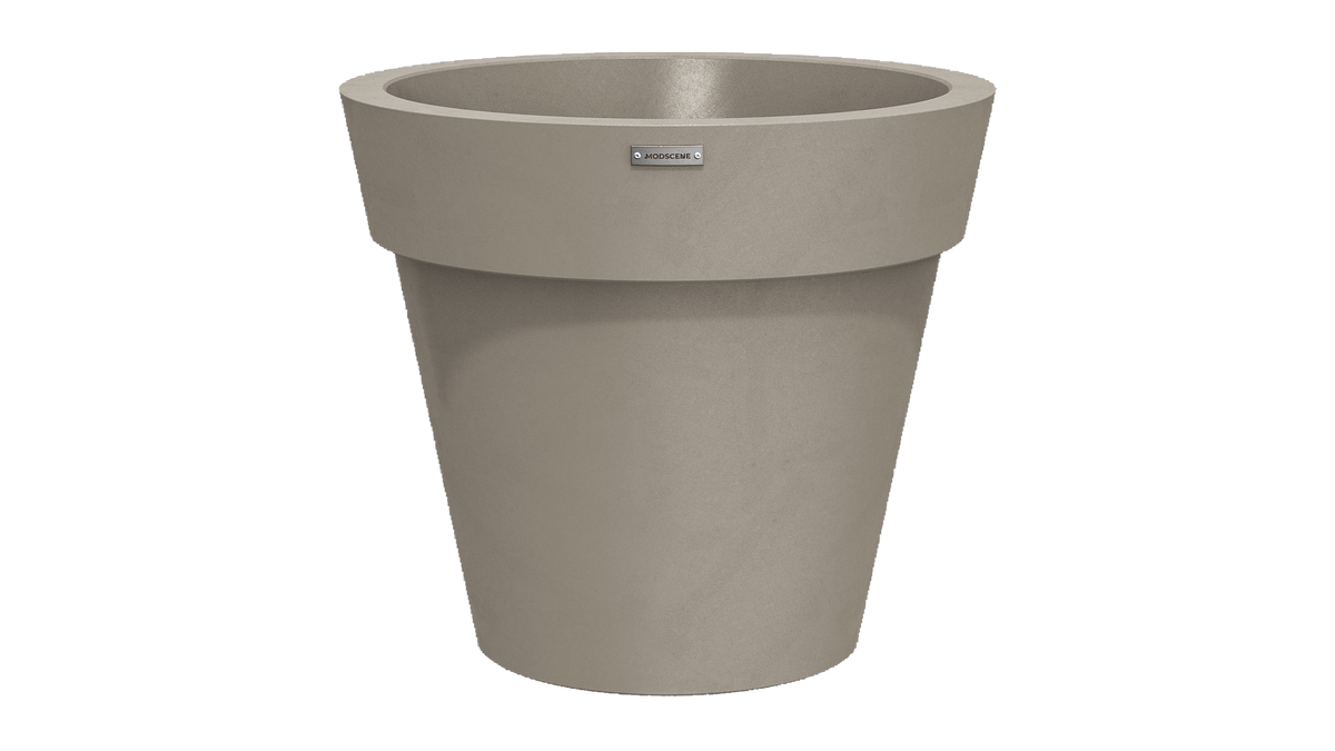Madrid 600 Planter — Earth Riverstone, 700 x 700 x 615 mm