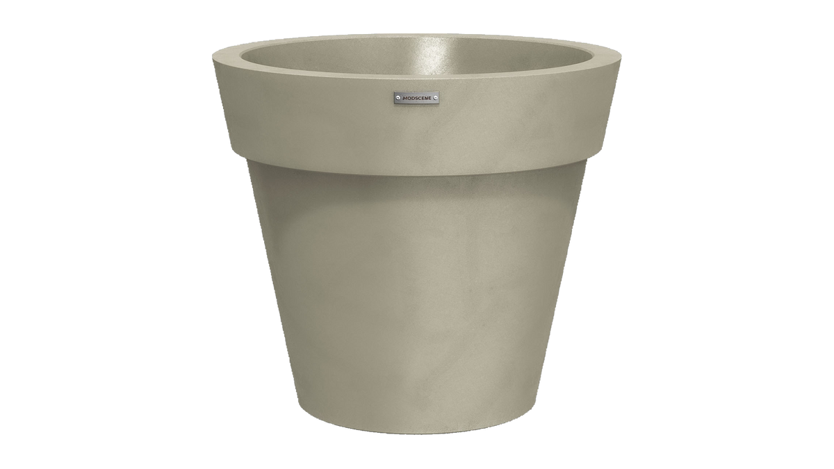 Madrid 600 Planter — Earth Stoneleaf, 700 x 700 x 615 mm
