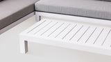 Mahurangi Large Corner Set White Coffee Table Closeup