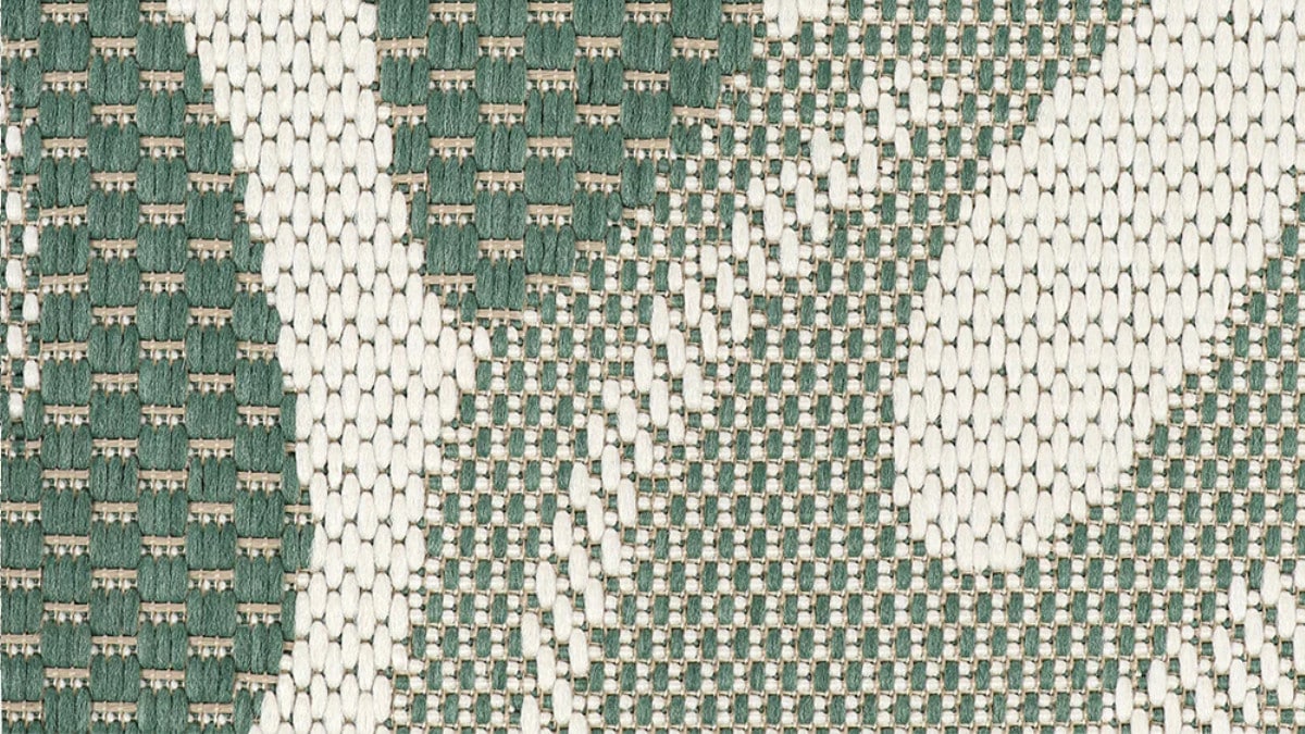 Maldive Outdoor Rug Leaf Closeup