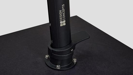 Malibu Cantilever Umbrella Black Base Closeup