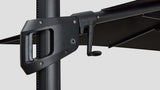 Malibu Cantilever Umbrella Black Lever Closeup