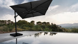 Malibu Cantilever Umbrella Black In Situ