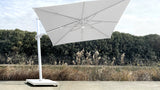 Malibu Cantilever Umbrella White Lead Chine In Situ