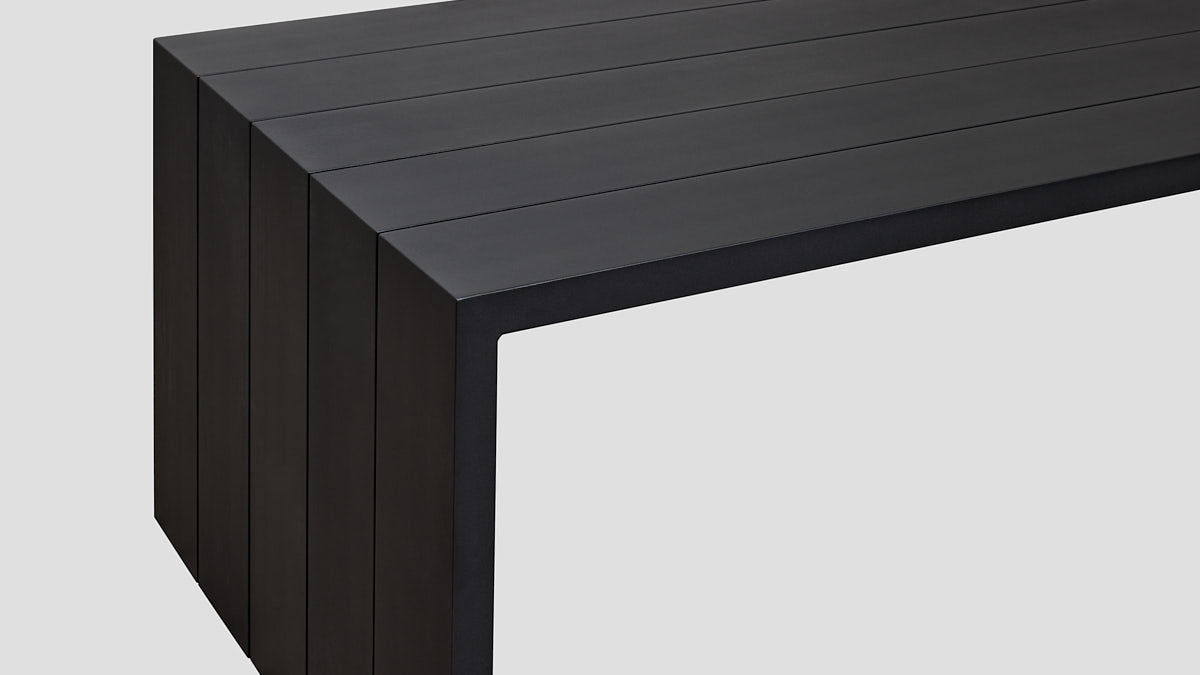 MANGAWHAI ALU DINING TABLE 2.4L x 1.0W