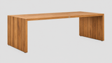 Mangawhai Teak Dining Table 2.2L X 1.0W — outdoor dining tables from Design Concepts NZ