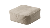 Marine Bean Ottoman — Linen, 76 x 76 x 28 cm