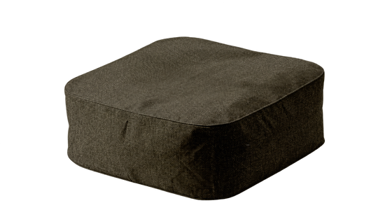 Marine Bean Ottoman —Sage, 76 x 76 x 28 cm